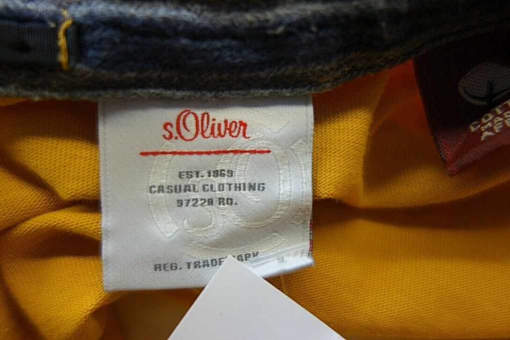 EK1277 Jungen Langarmshirt von s.Oliver, senfgelb, Gr. L4