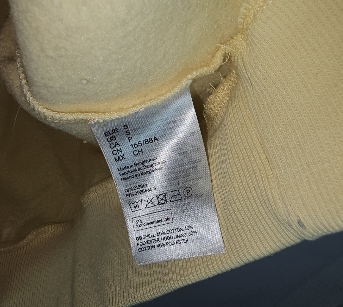 EK7894 Damen Pullover von H&M,  Gelb, Gr. S5