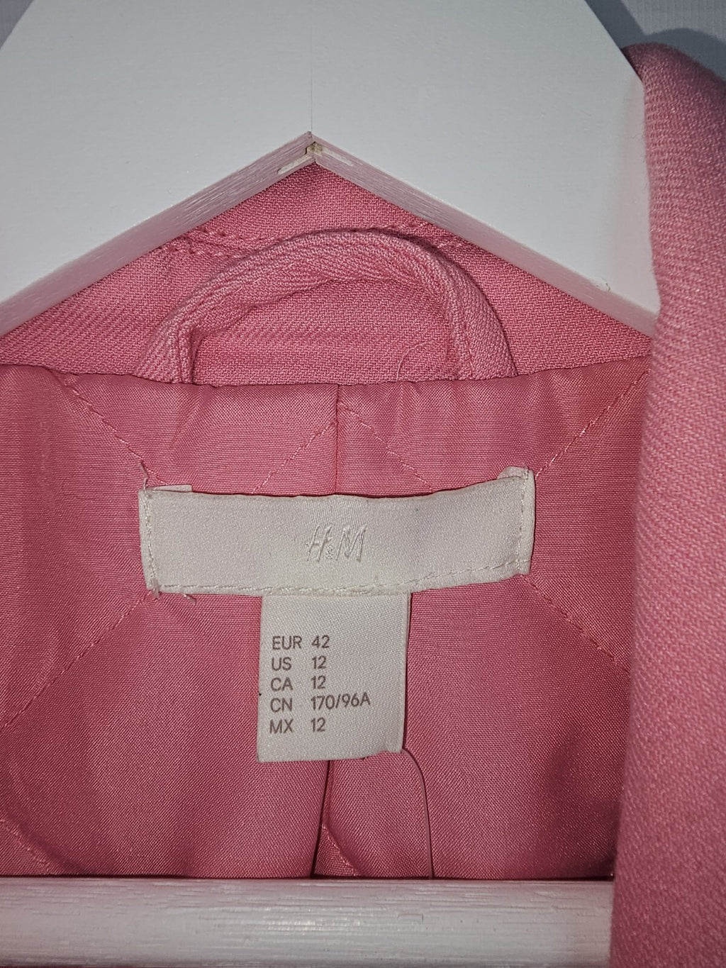 EK6871 Damen Jacke von H&M, Rosa, Gr.424