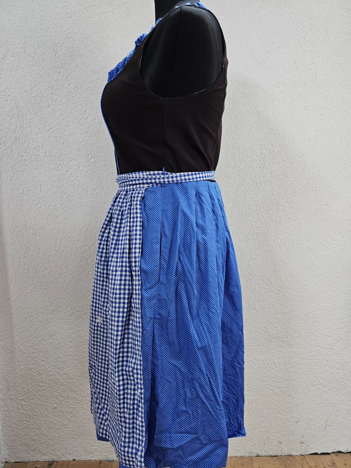 EK5674 Damen Dirndl von NKD, braun/blau/weiß, Gr. 446
