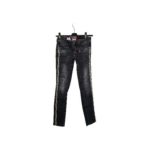 EK2708 Damen Jeans Von Lovely Denim, Schwarz, Gr. 240