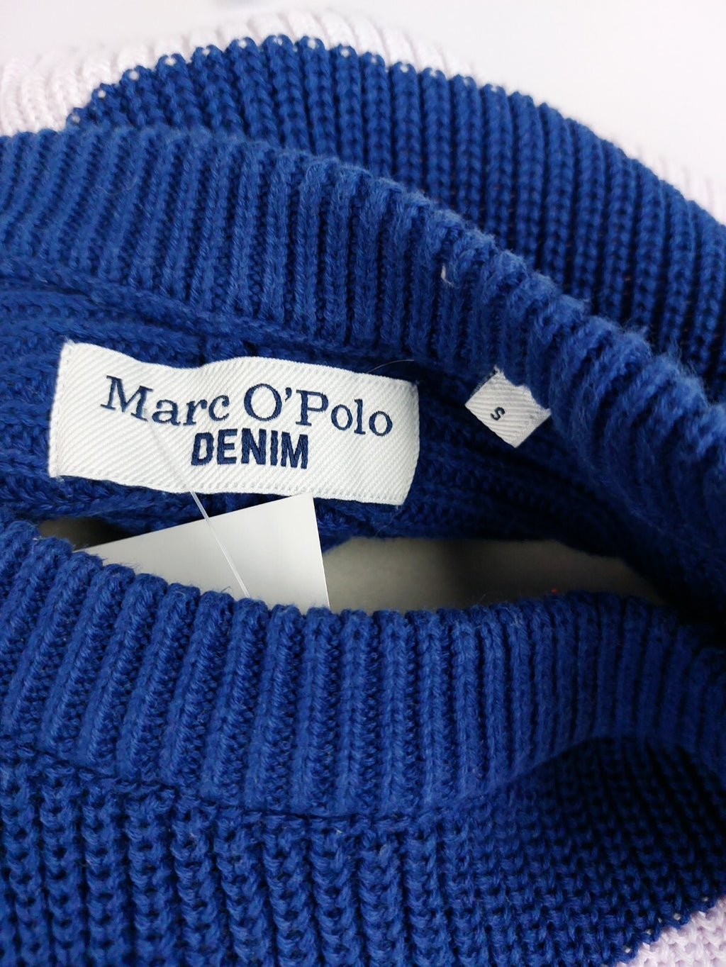 EK1839 Damen Strickpullover von Marc O`Polo, blau/rosa gestreift, Gr. S5