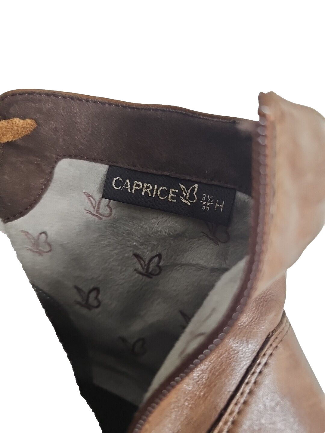 ES 7 Echtleder Stiefelette Braun Caprice Wie Neu3