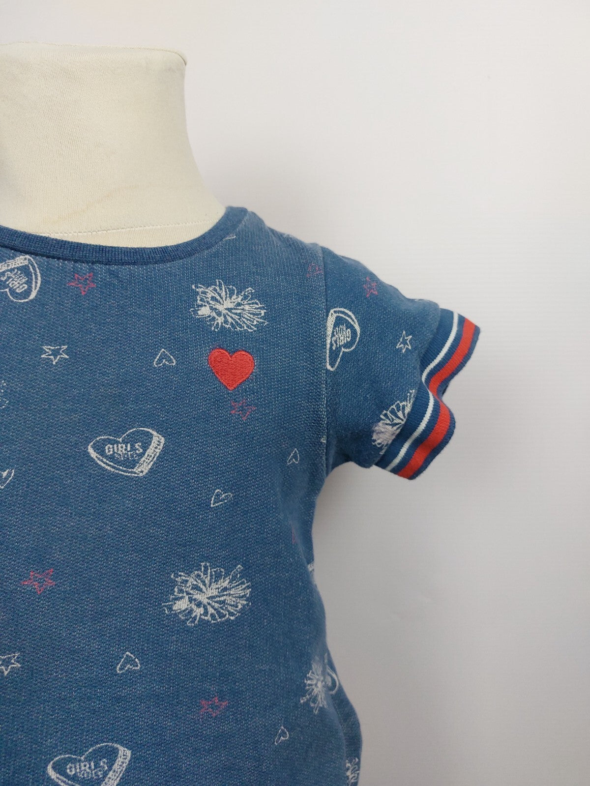 EK4564 Mädchen Kleid von Esprit, blau-rot, Gr.116/1221