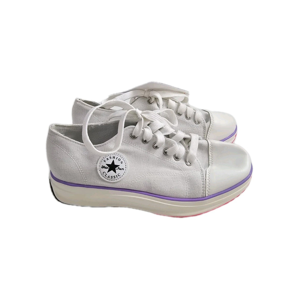 ES178 Damen Schuhe Fashion Classic Gr.35 Weiß1