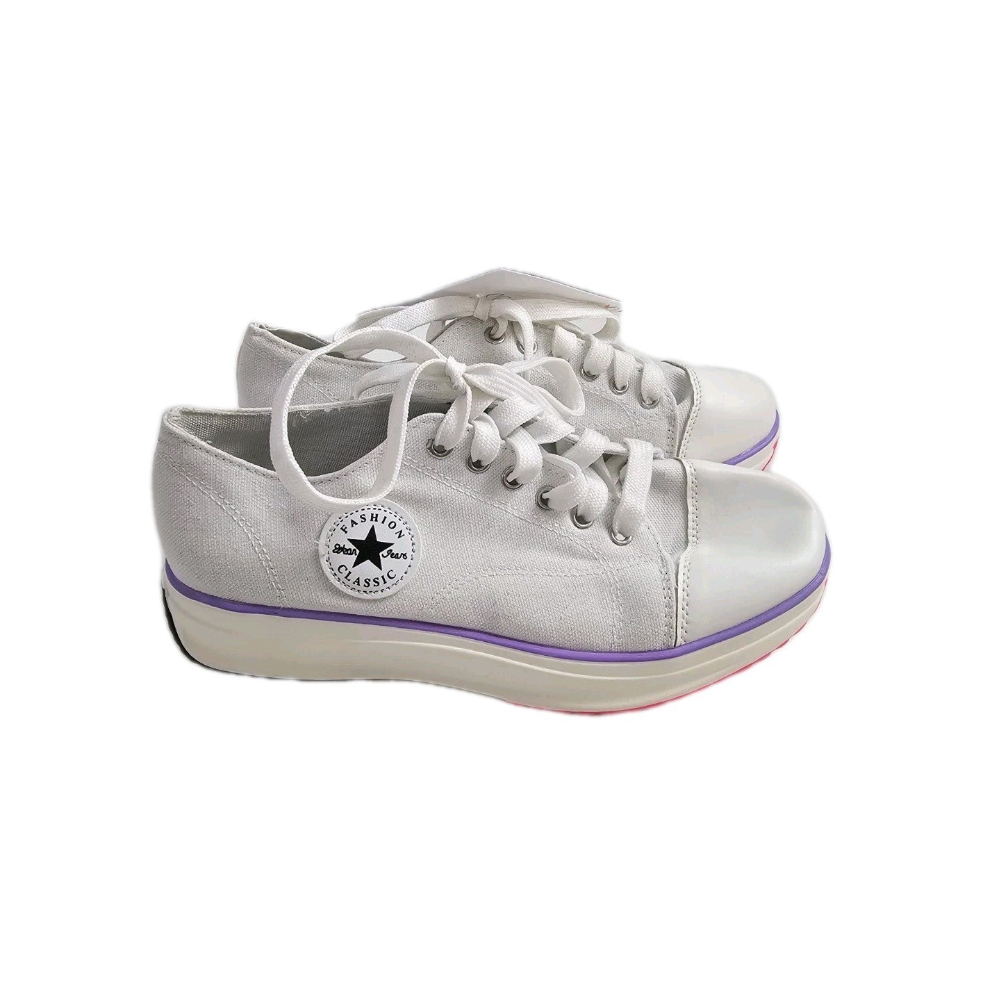 ES178 Damen Schuhe Fashion Classic Gr.35 Weiß1