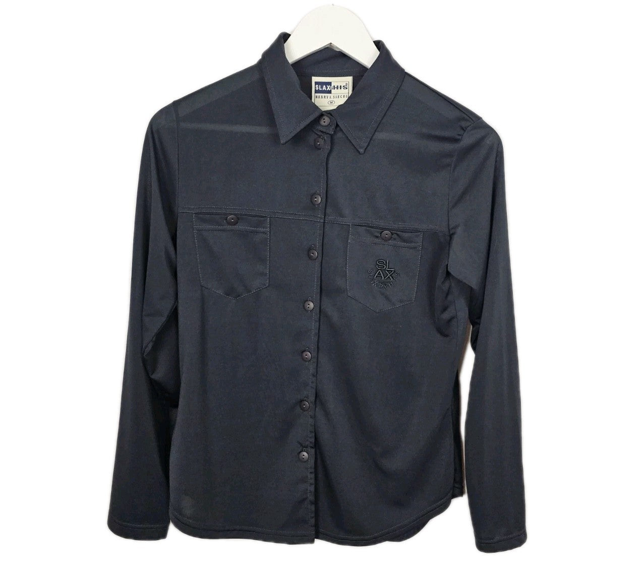EK9005 Damen Bluse von Slax His, grau, Gr.M0
