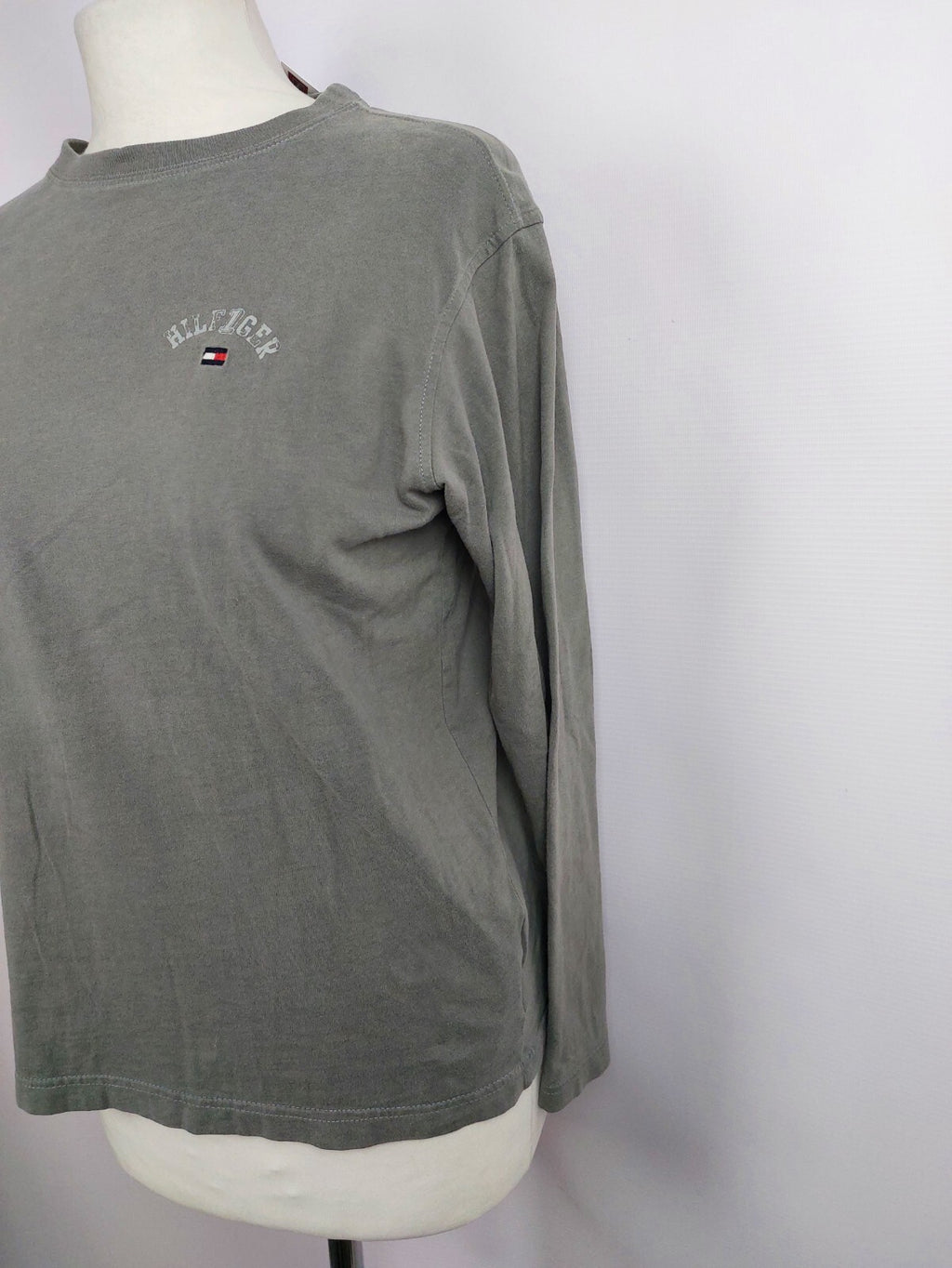 EK4444 Mädchen Langarmshirt von Tommy Hilfiger, grau, Gr. 1523