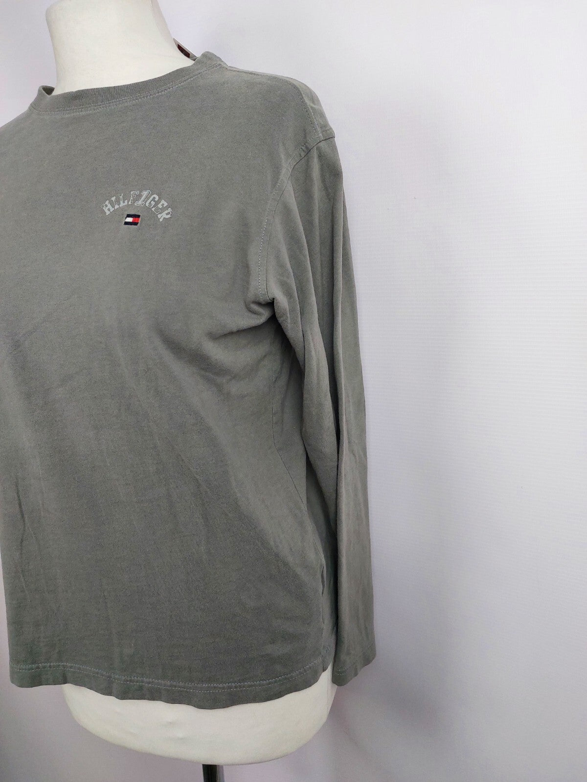 EK4444 Mädchen Langarmshirt von Tommy Hilfiger, grau, Gr. 1523