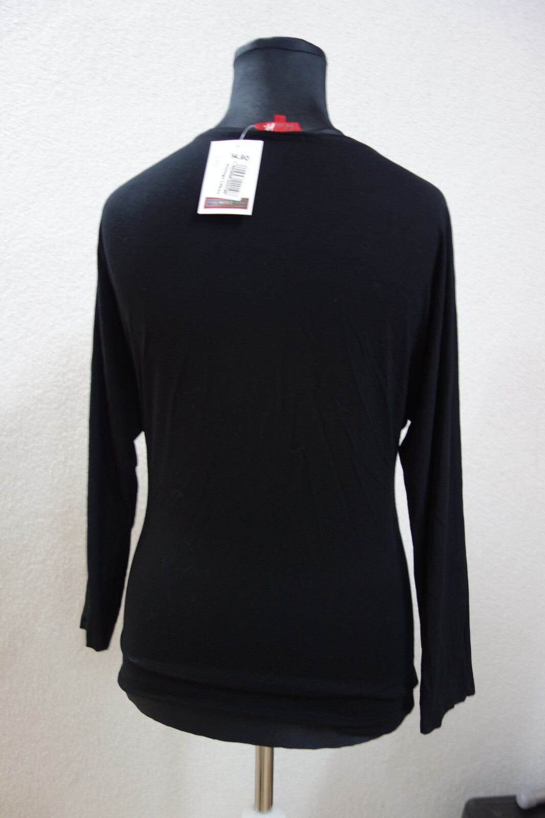 EK0590 langärmliches Damen Shirt von LeaH., schwarz, Gr: L3
