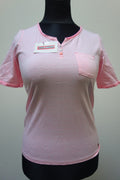 EK3374 Damen T-Shirt von Cecil, rosa/weiß gestreift, Gr. S0