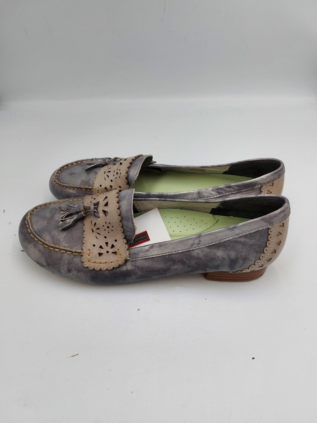 ES0390 Damen Ballerinas von Zanon&Zago, grau, Gr. 392