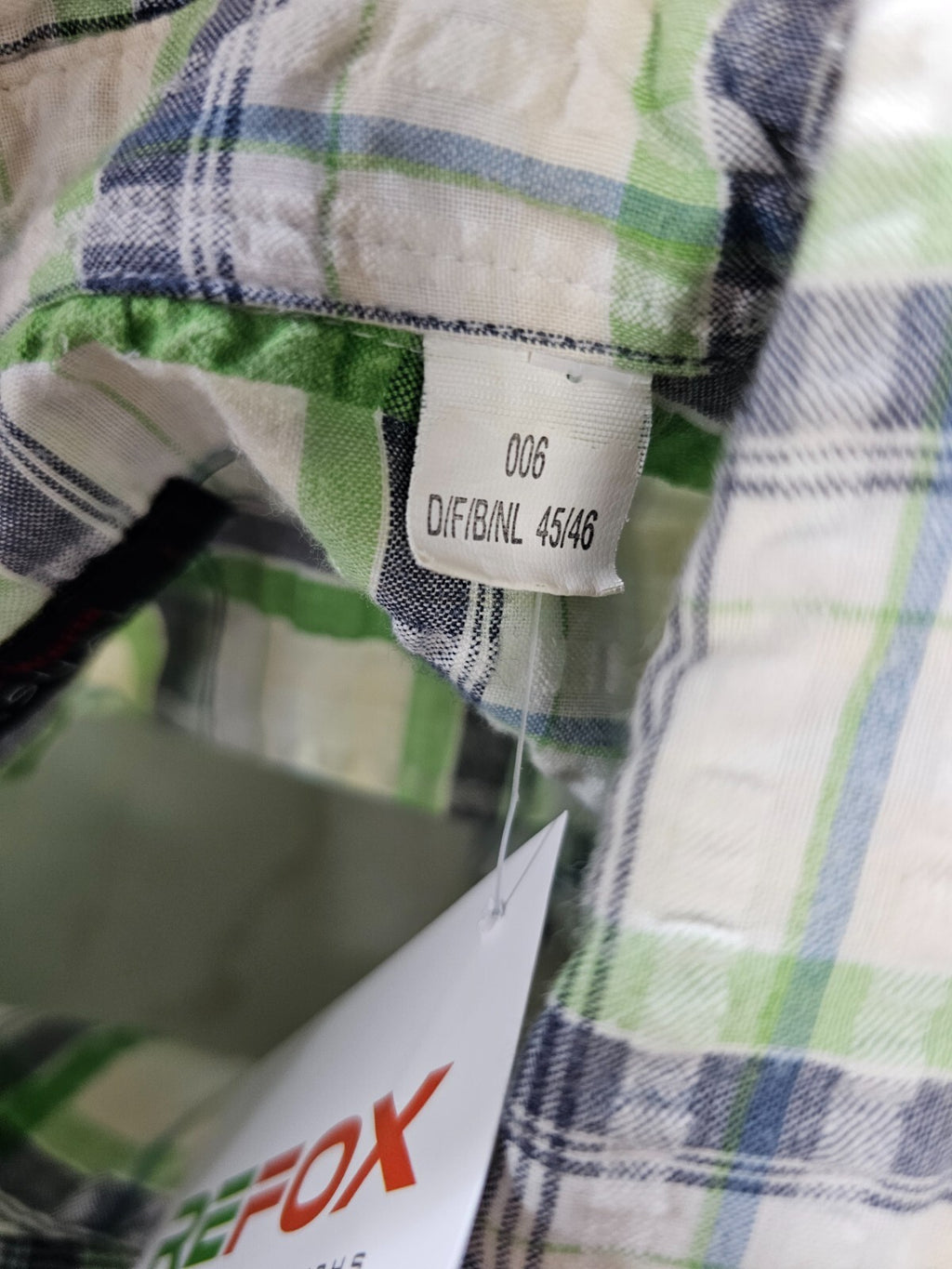EK6086 Herren Hemd von Man`s World Casual, grün-weiß, Gr.45/466