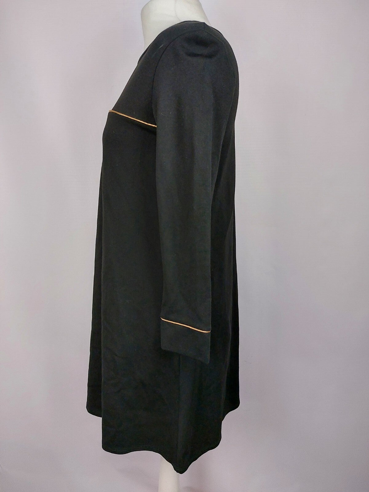 EK4917 Damen Kleid made in Italy, schwarz, Gr. S3