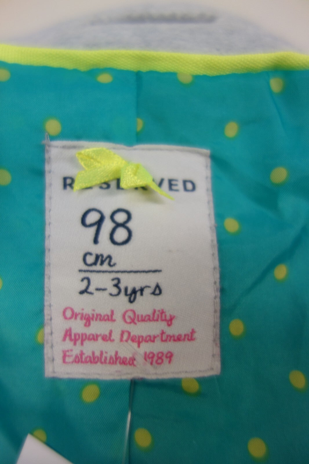 EK1901 Mädchen Blazer von Reserved, grau, Gr. 984
