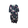 EK9126 Damenkleid Lang Gr.M Blumenmuster0