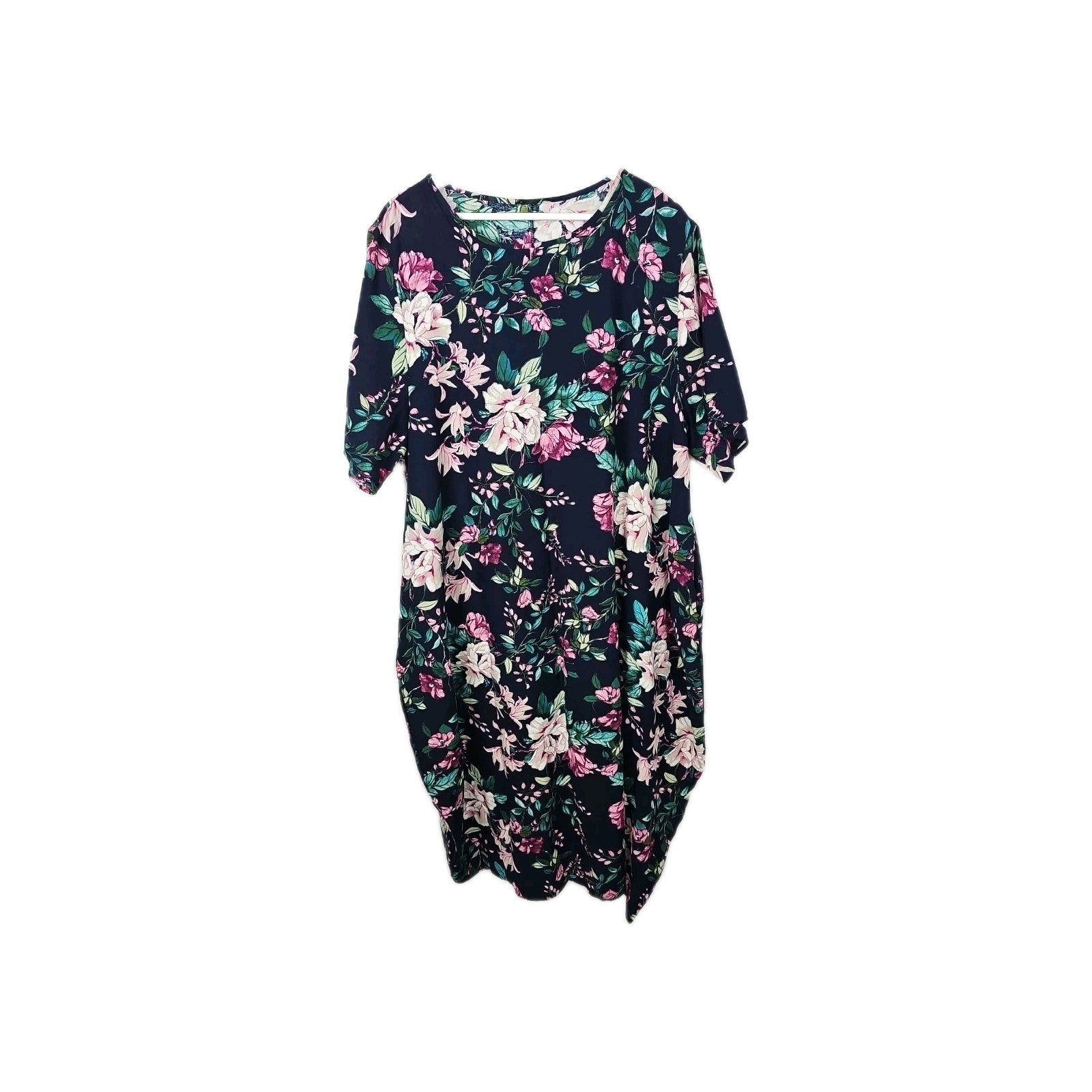 EK9126 Damenkleid Lang Gr.M Blumenmuster0