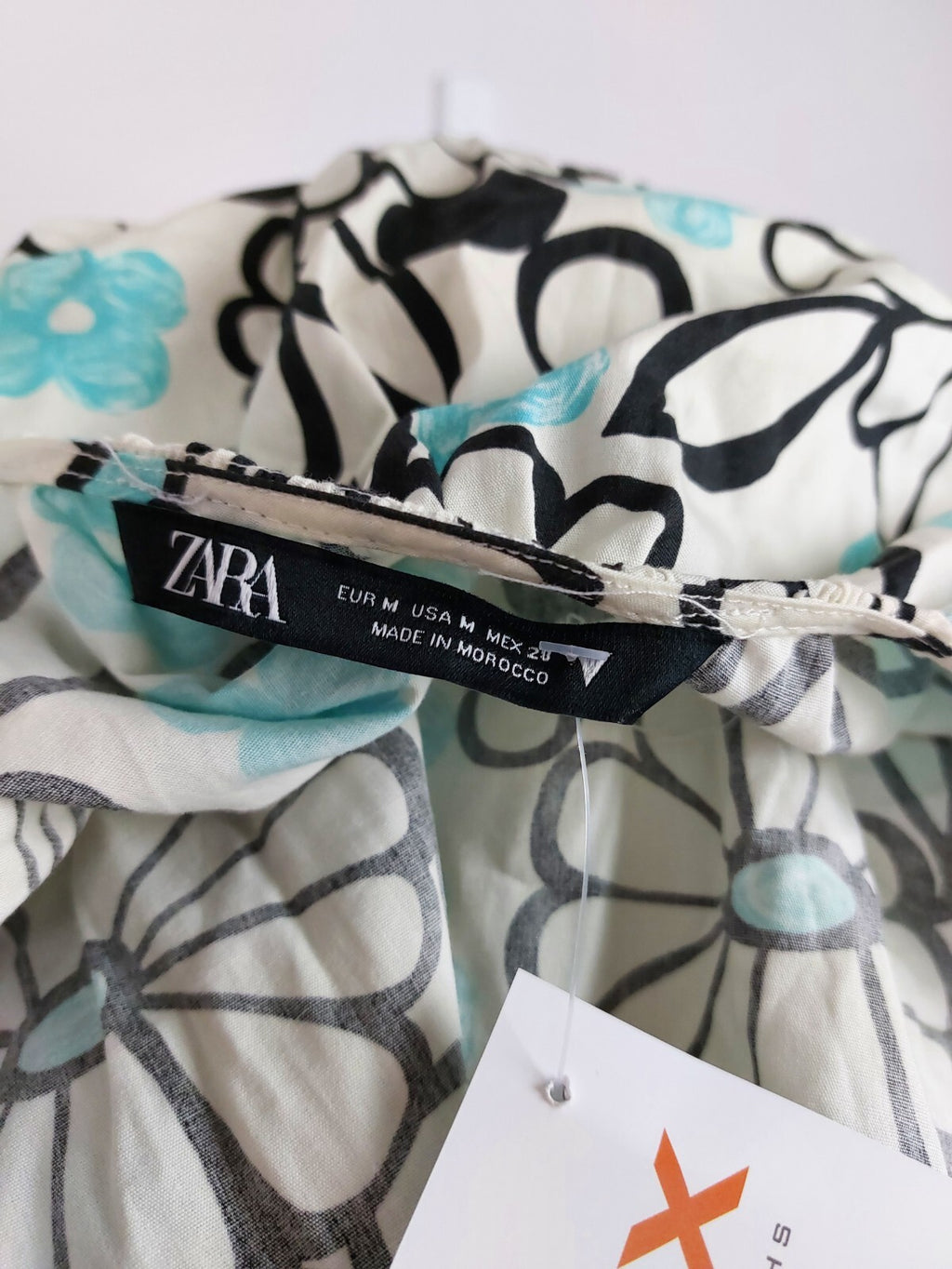 EK5111 Buntes Wickelkleid von ZARA für Damen, Gr. M10