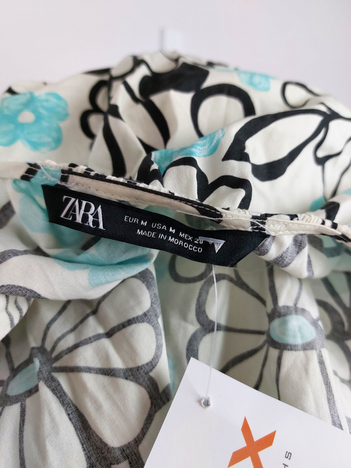 EK5111 Buntes Wickelkleid von ZARA für Damen, Gr. M10