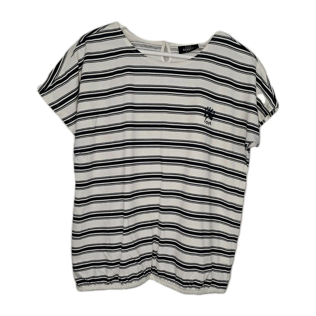 EK11233 Damen T-Shirt von Gina Benotti, Weiß, Gr. S0