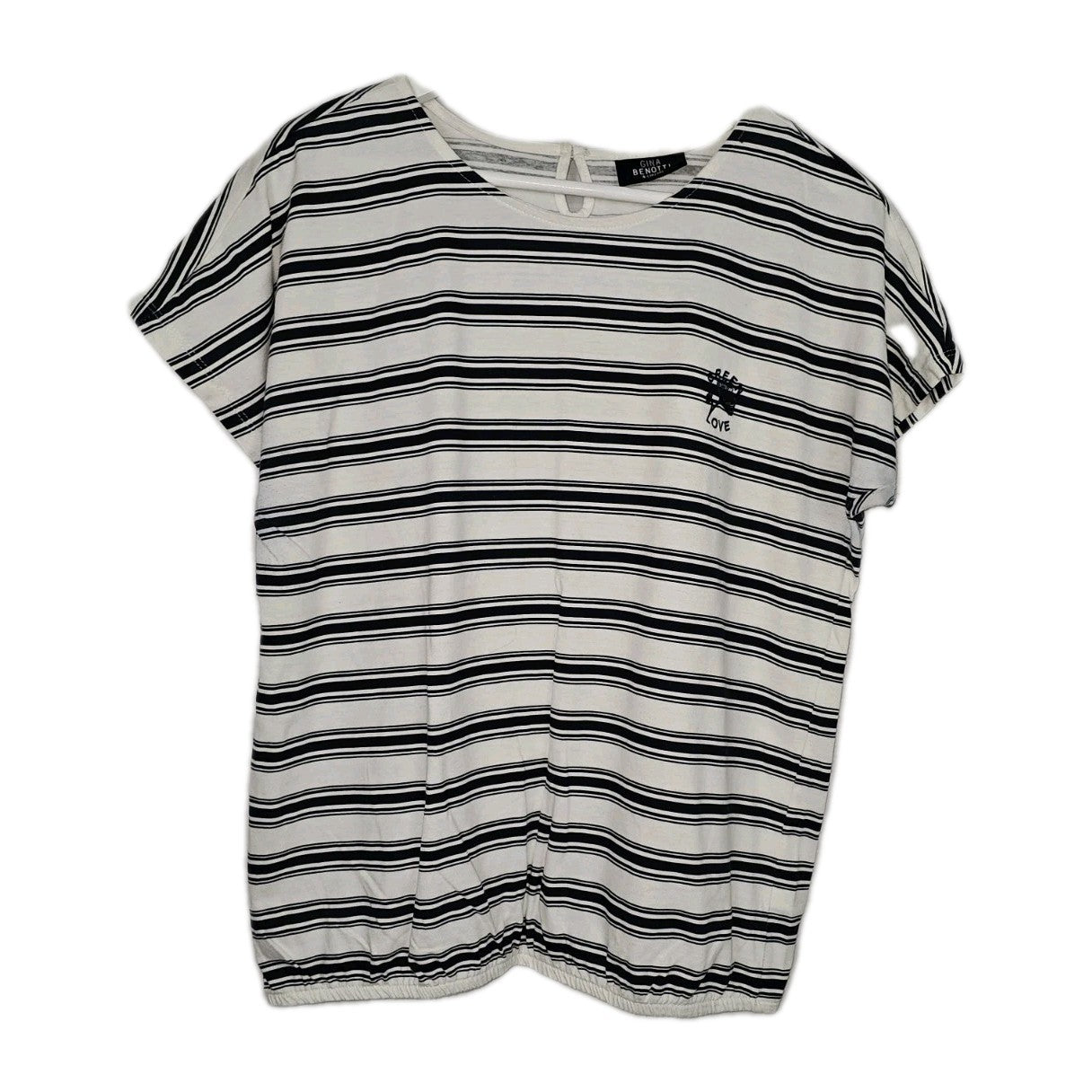 EK11233 Damen T-Shirt von Gina Benotti, Weiß, Gr. S0