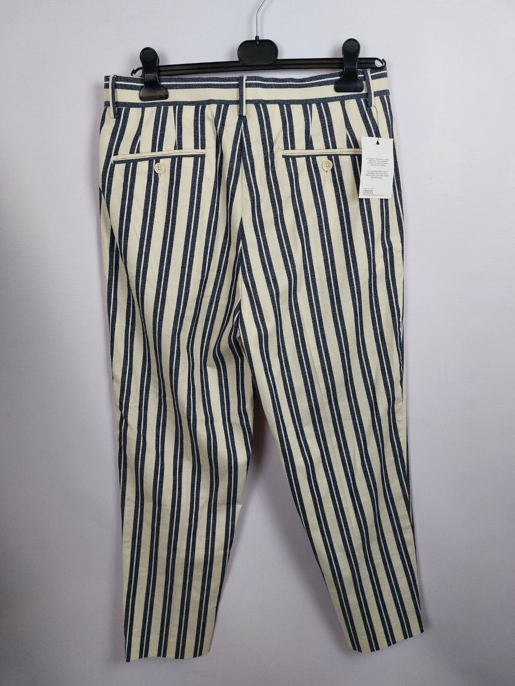 EK1242 Damen Hose von Asos, blau-weiß, Gr.32/324