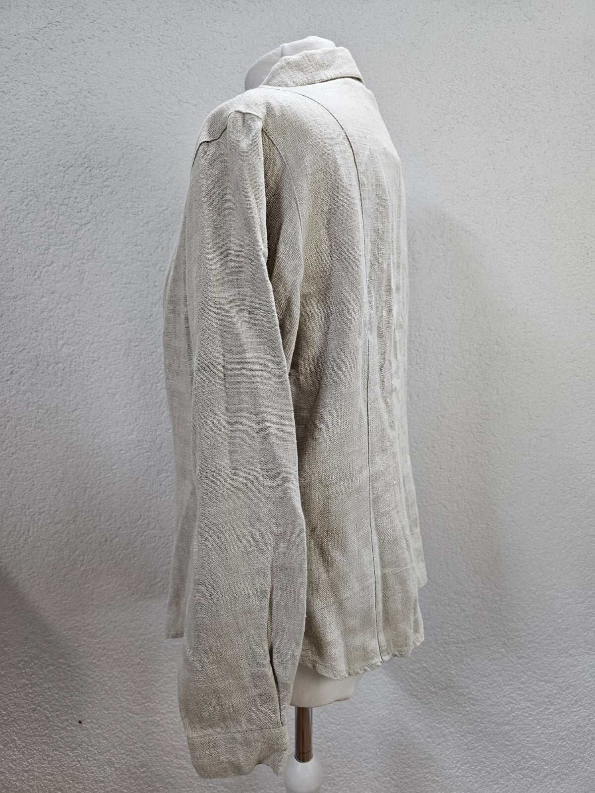 EK5801 Damen Leinenbluse von Feelings, flaxfarben, Gr. 422