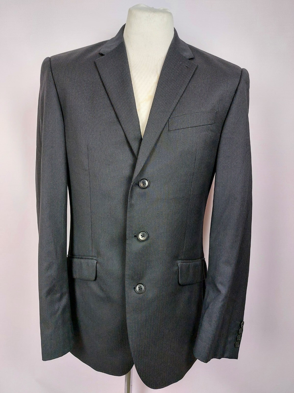 EK5010 Herren Anzug von Reda, schwarz, Gr.40R, 34R11