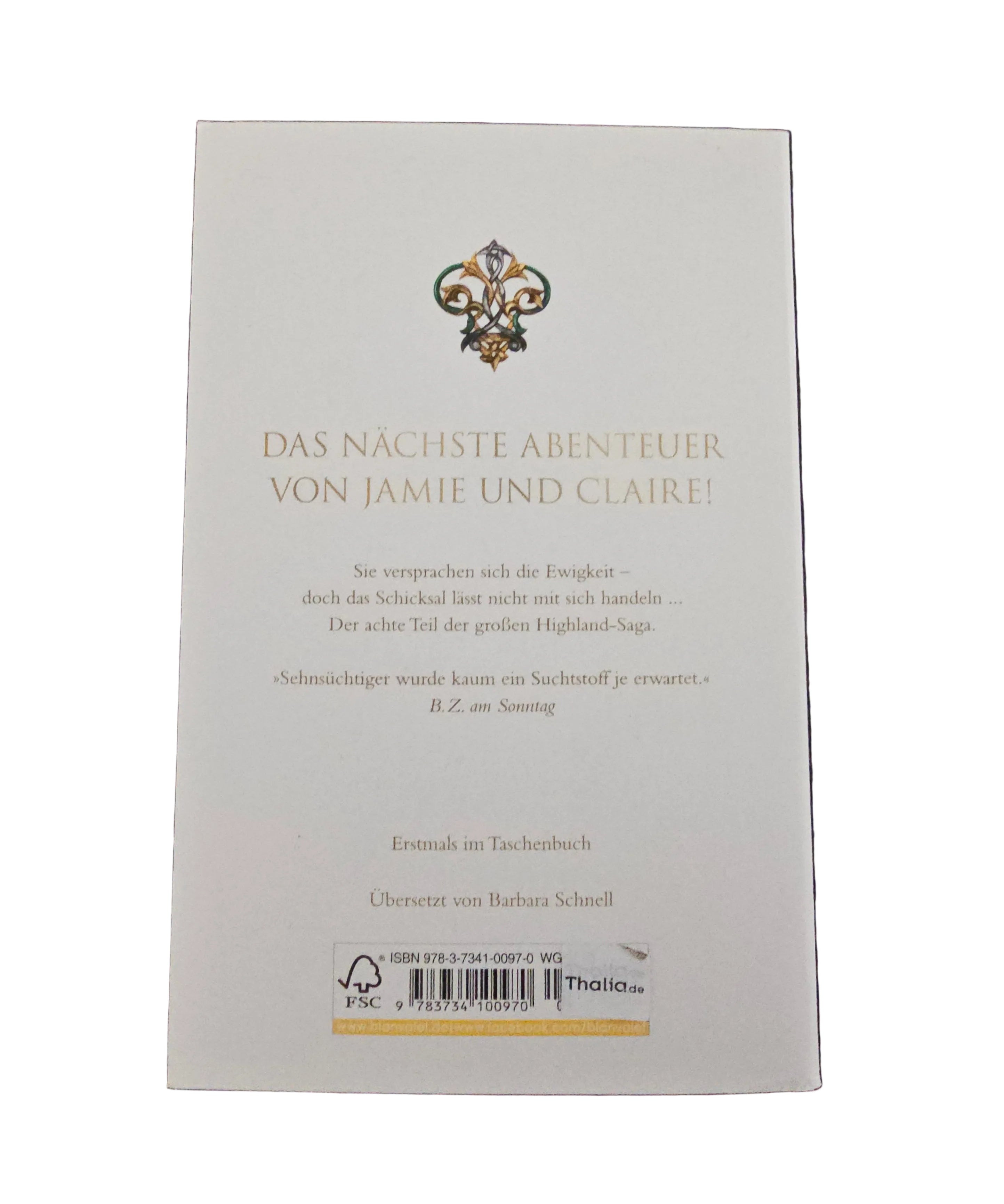 EB5647 Ein Schatten von verrat und Liebe, Roman von Diana Gabaldon