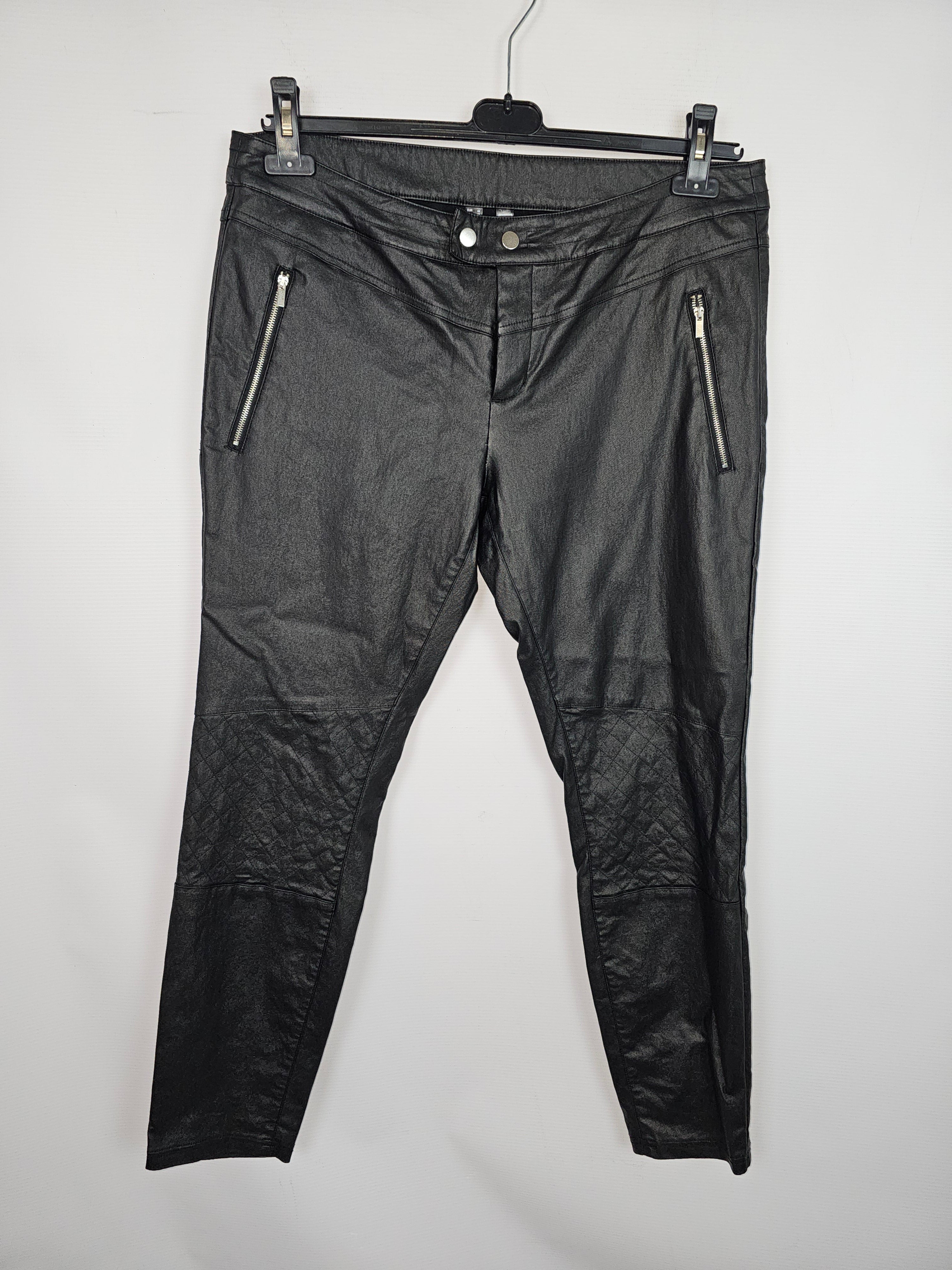 EK13277 Damen Lederhose von Rainbow, Schwarz, Gr. 44