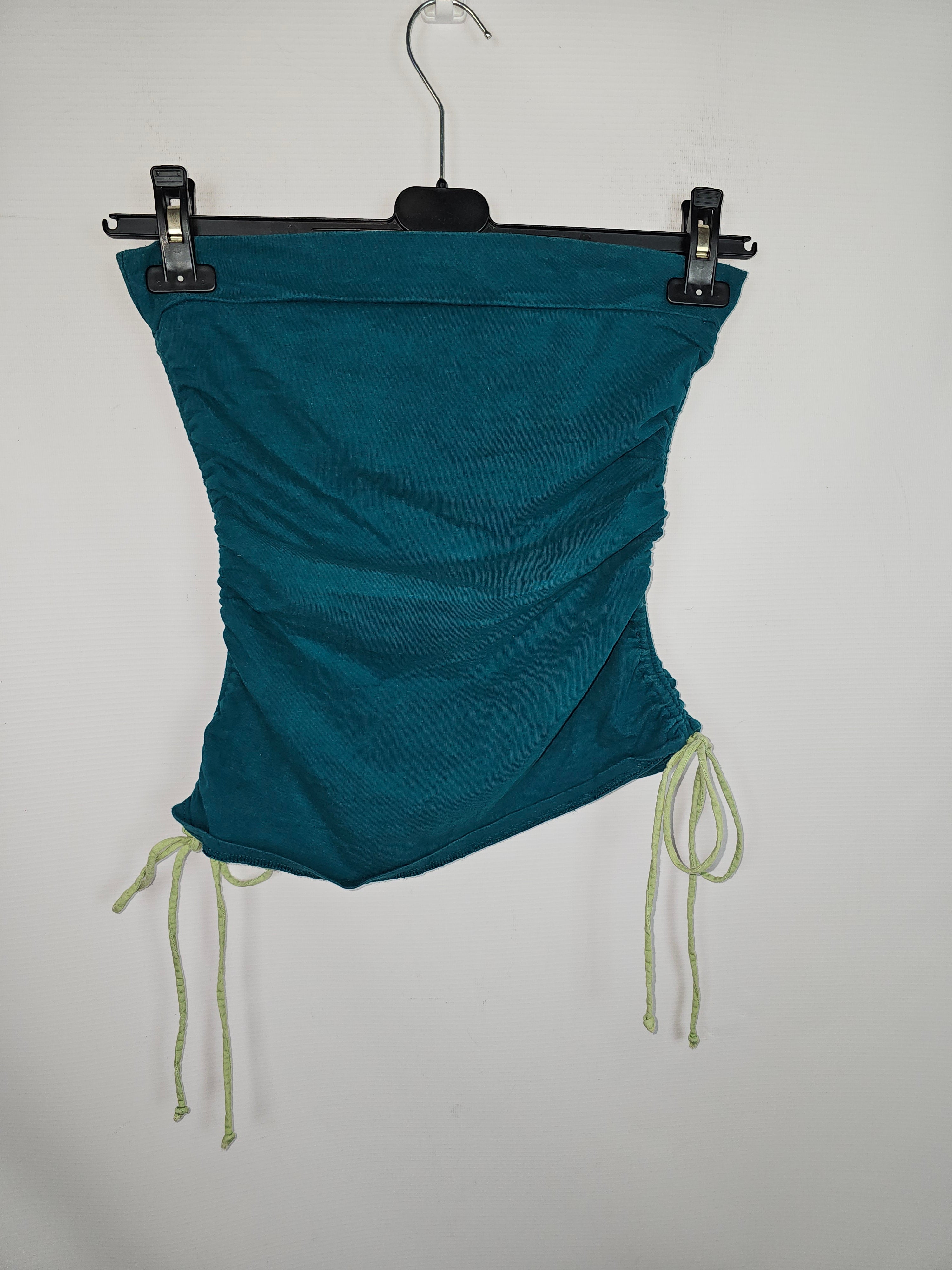 EK13266 Damen Top - Trägerlos von Tranquillo, Türkis, Gr.XS