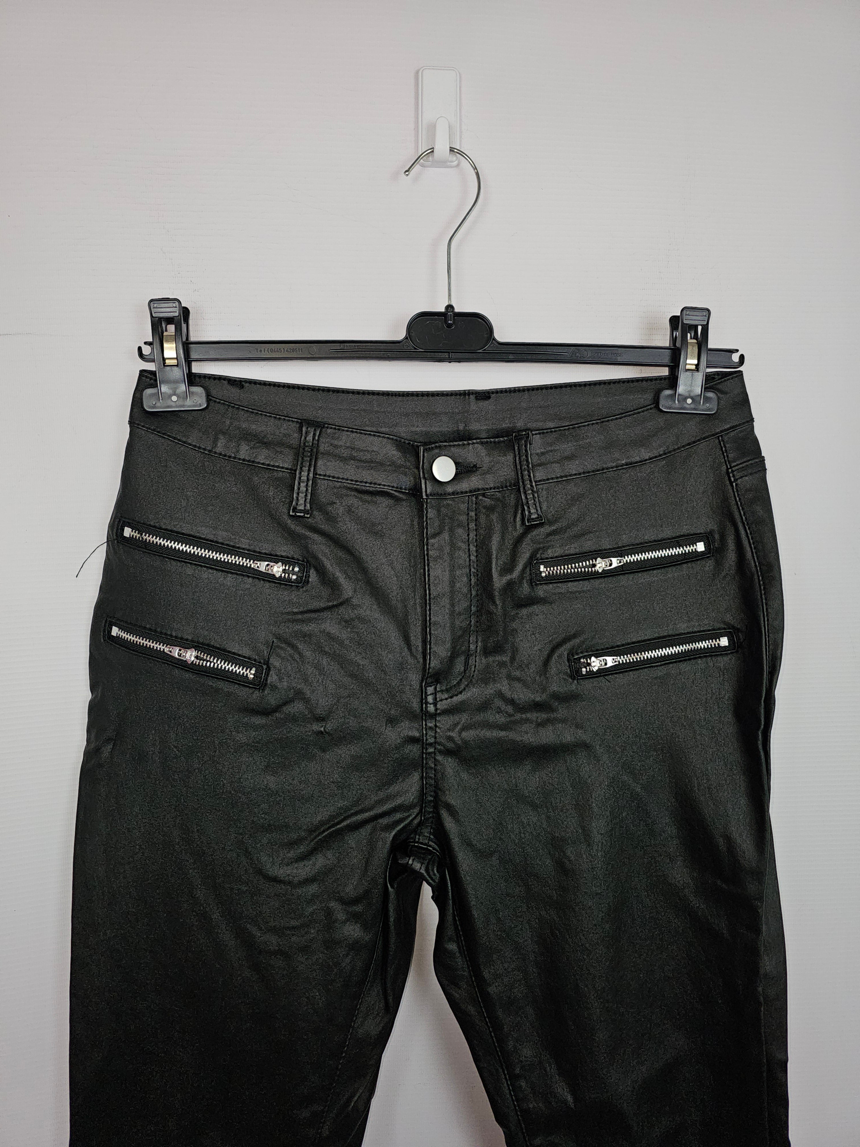 EK13279 Damen Lederhose, Schwarz, Gr. XL