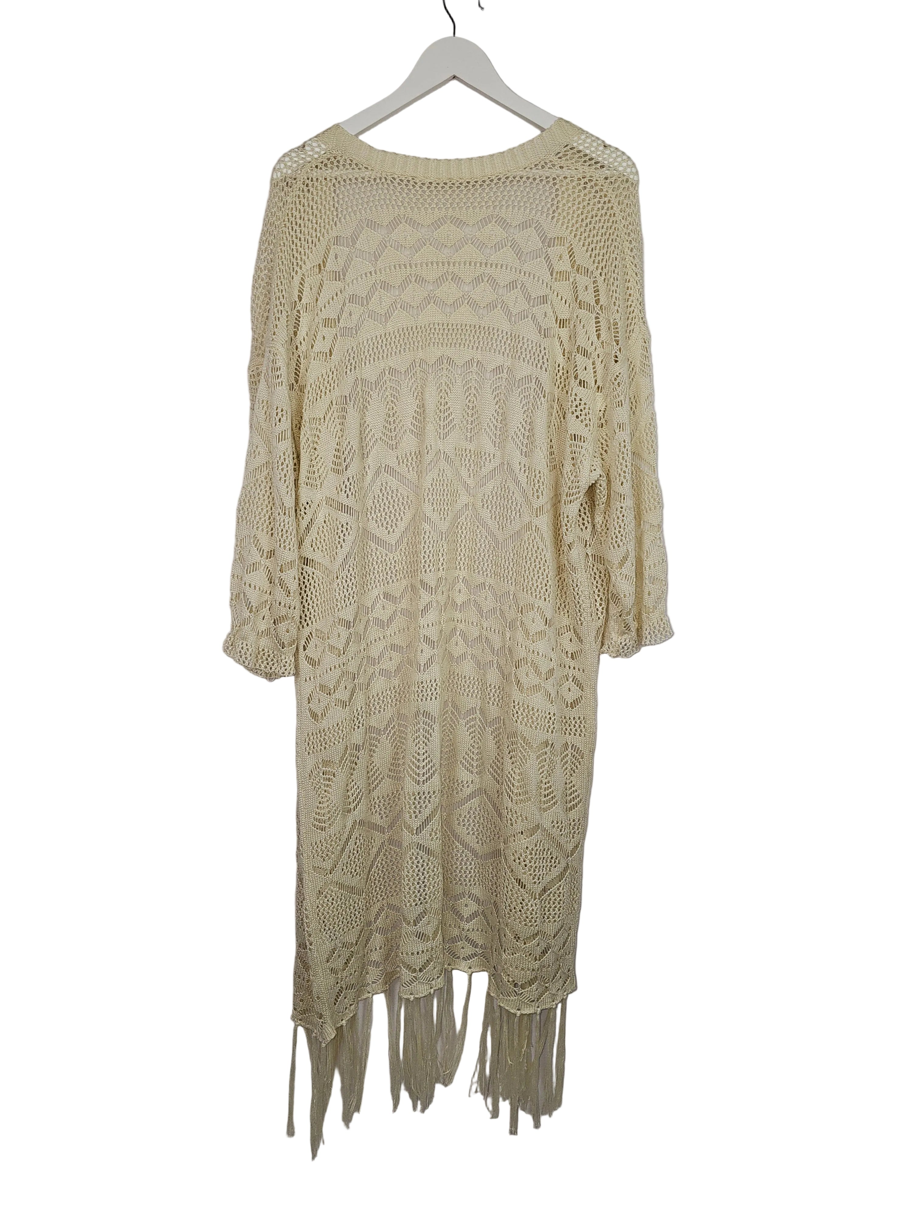 EK13287 Damen Strickjacke von Gina Benotti, Beige, Gr. 2XL