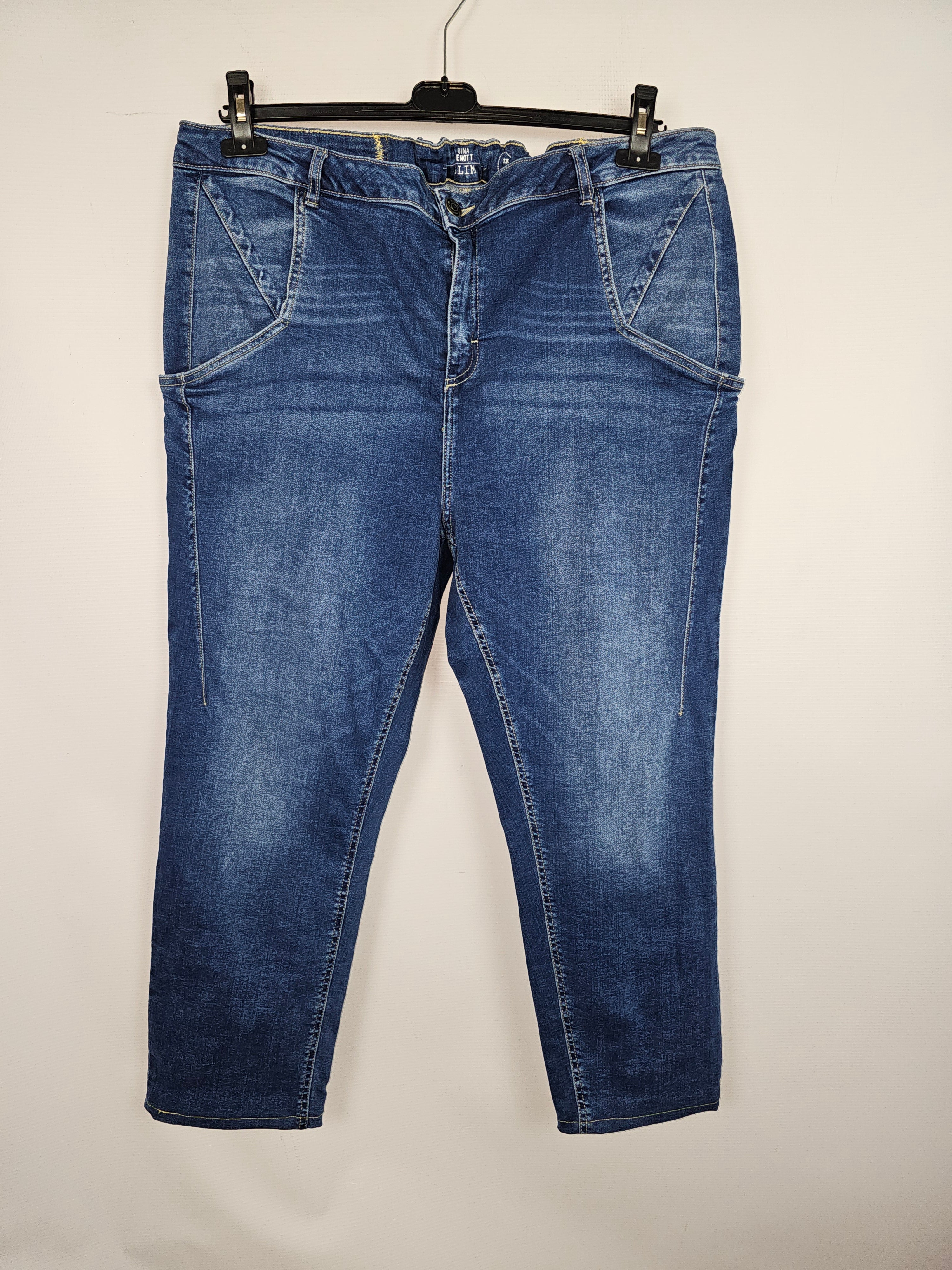 EK13285 Damen Hose von Gina Benotti, Blau, Gr. 50