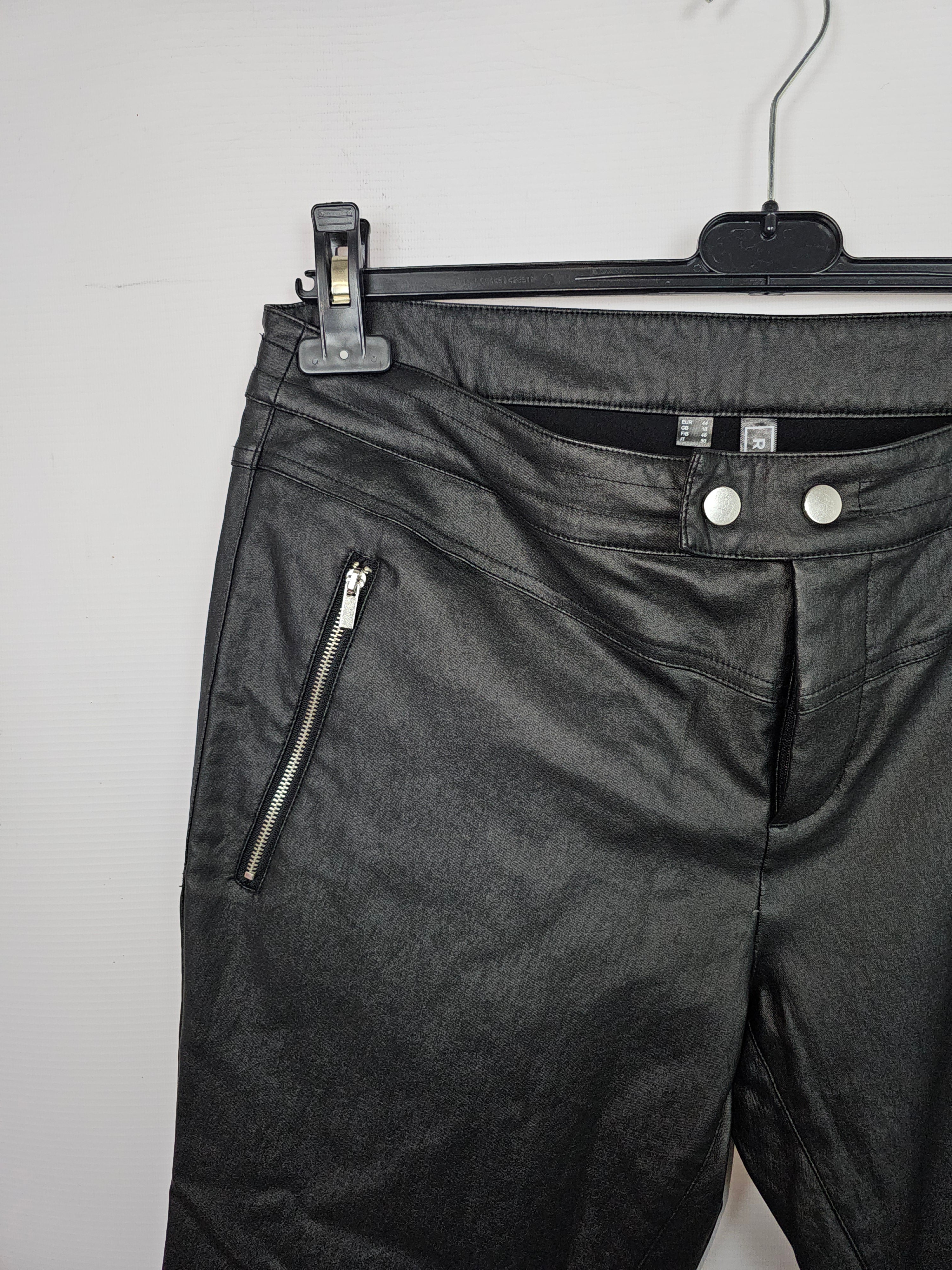 EK13277 Damen Lederhose von Rainbow, Schwarz, Gr. 44