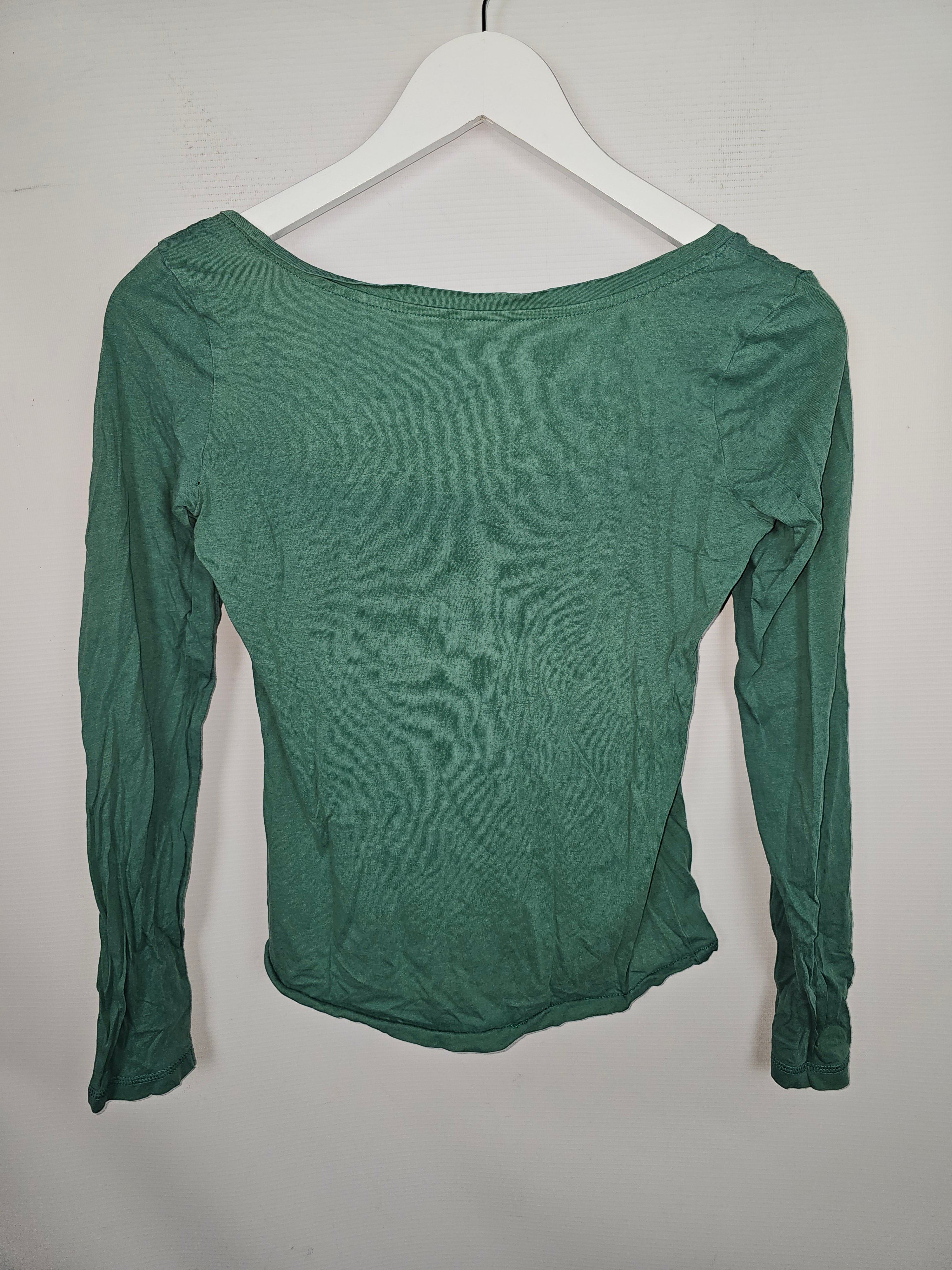 EK13272 Damen Langarmshirt von EDC, grün, Gr.XS