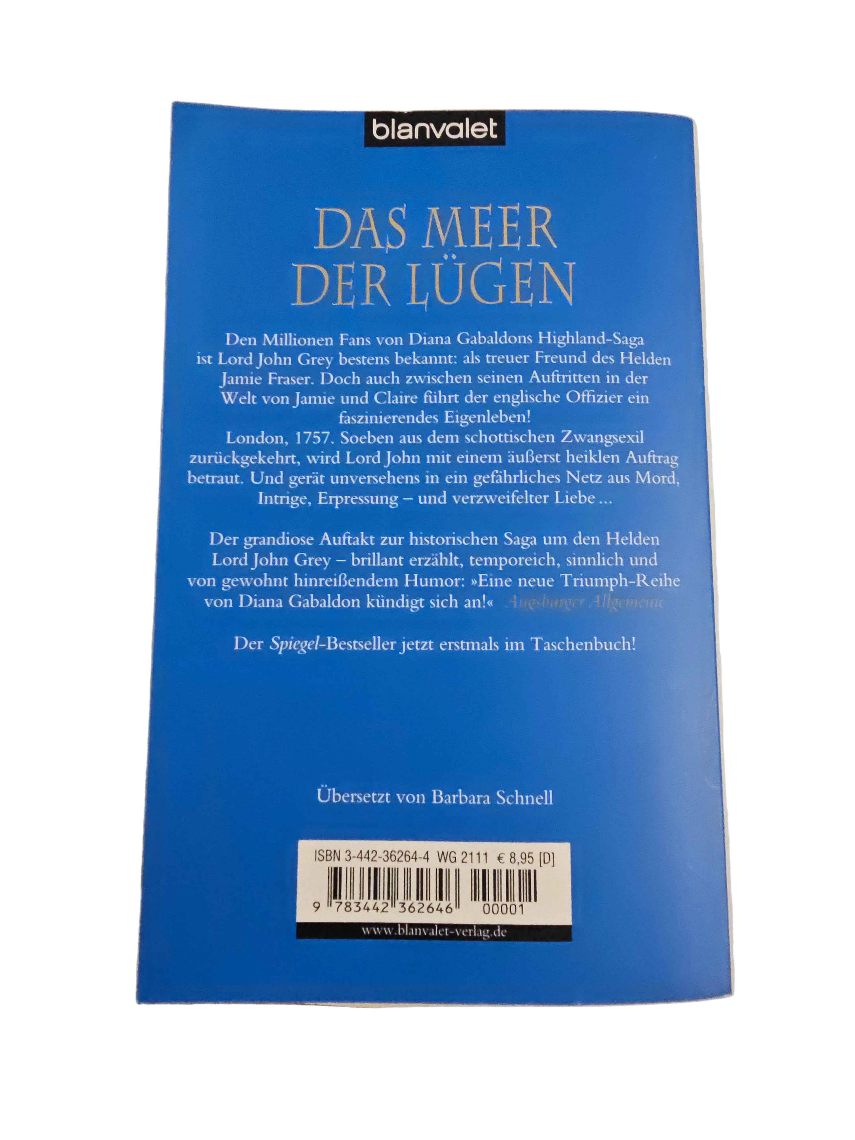 EB5646 Das Meer der Lügen, Roman von Diana Gabaldon