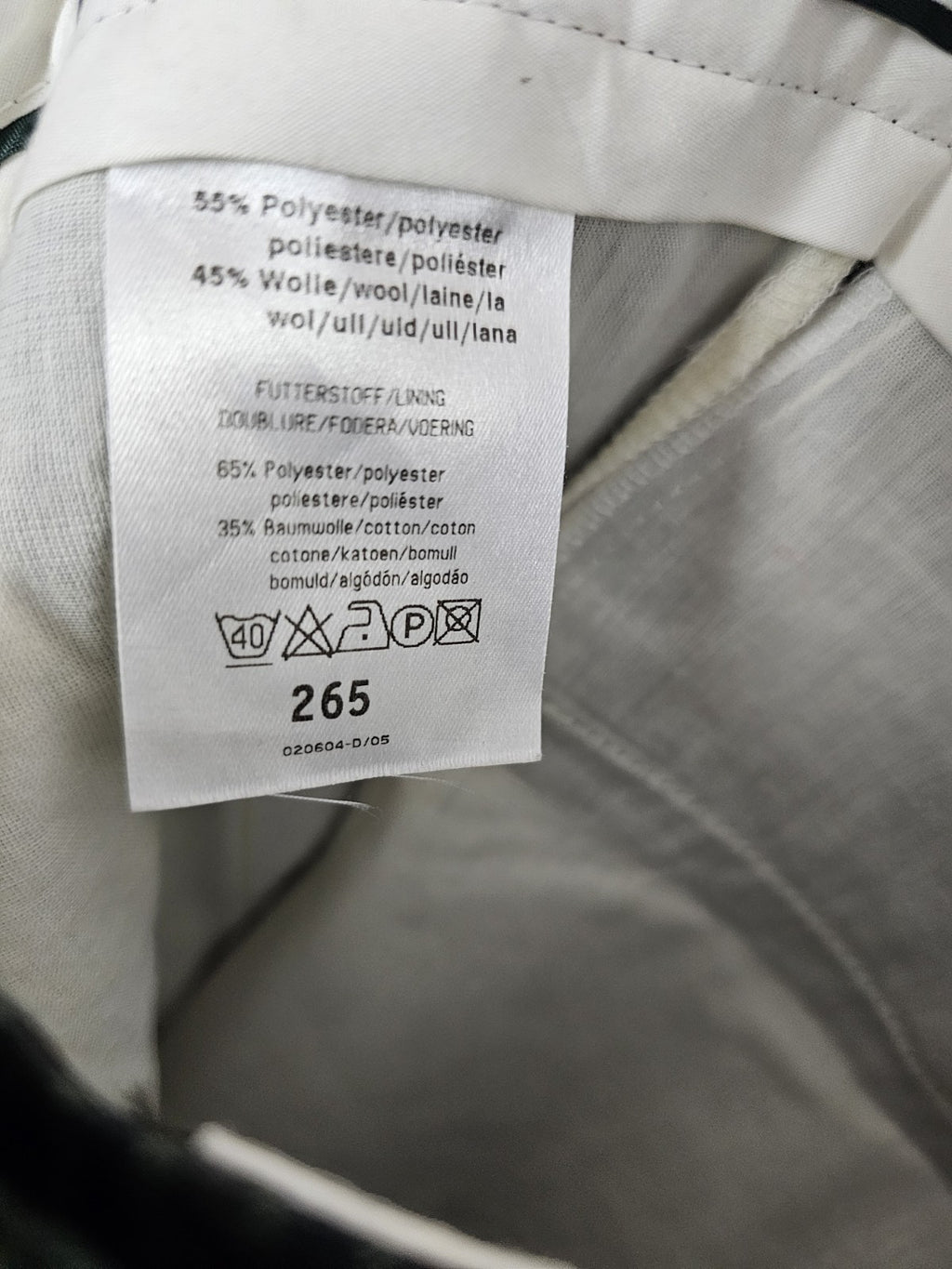 EK7160 Herren Anzugshose von Gutos, Grün, Gr.262