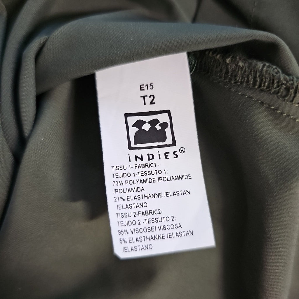 EK7501 Damen T-Shirt von iNDiES, grün, Gr.M4