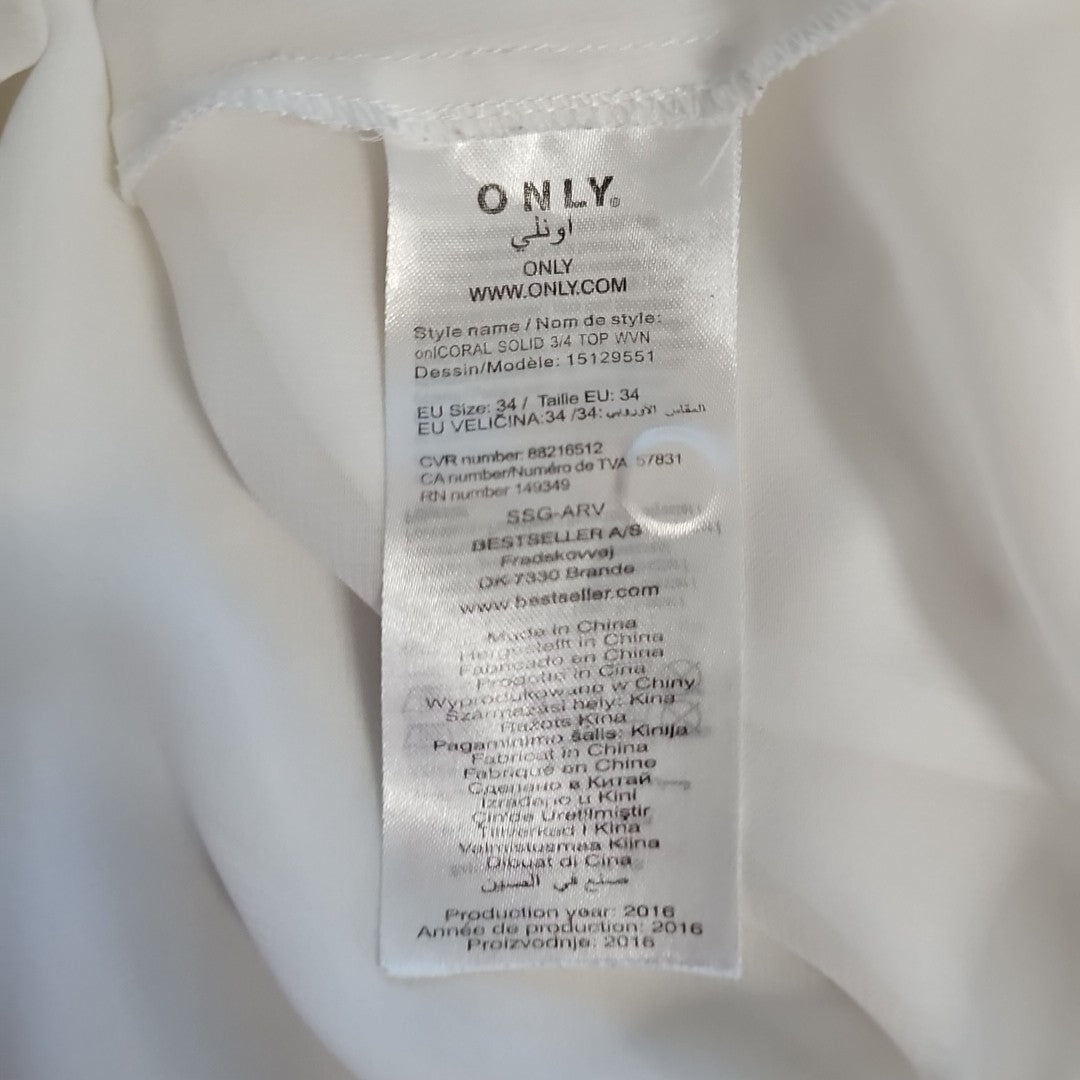 EK7584 Damen Bluse von Only, weiß, Gr.345