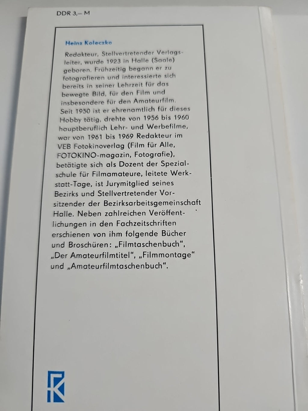 EB 2846 Filmtitel Technik Und Gestaltung  DDR Heinz Koleczko1