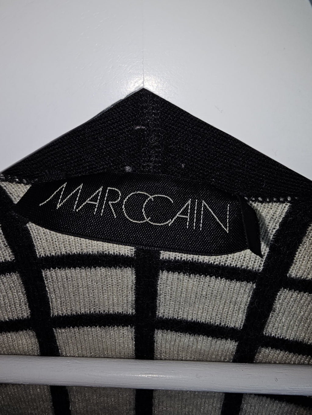 EK7183 Damen Strickjacke von Marccain, Schwarz/Weiß, Gr.522