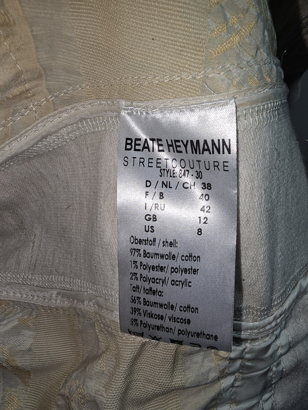 EK7514 Damen Strickjacke von Beate Heymann, beige, Gr.385