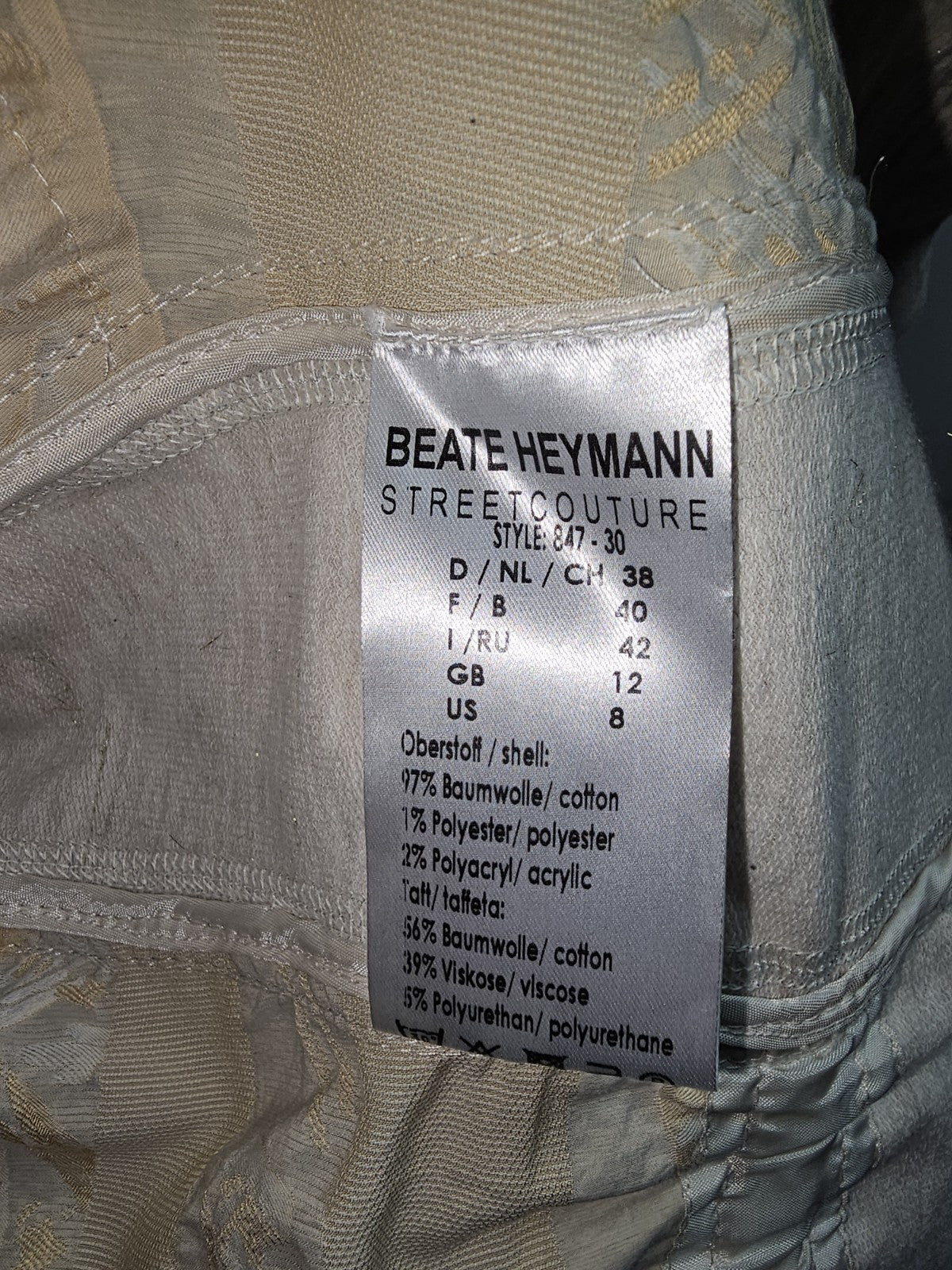EK7514 Damen Strickjacke von Beate Heymann, beige, Gr.385