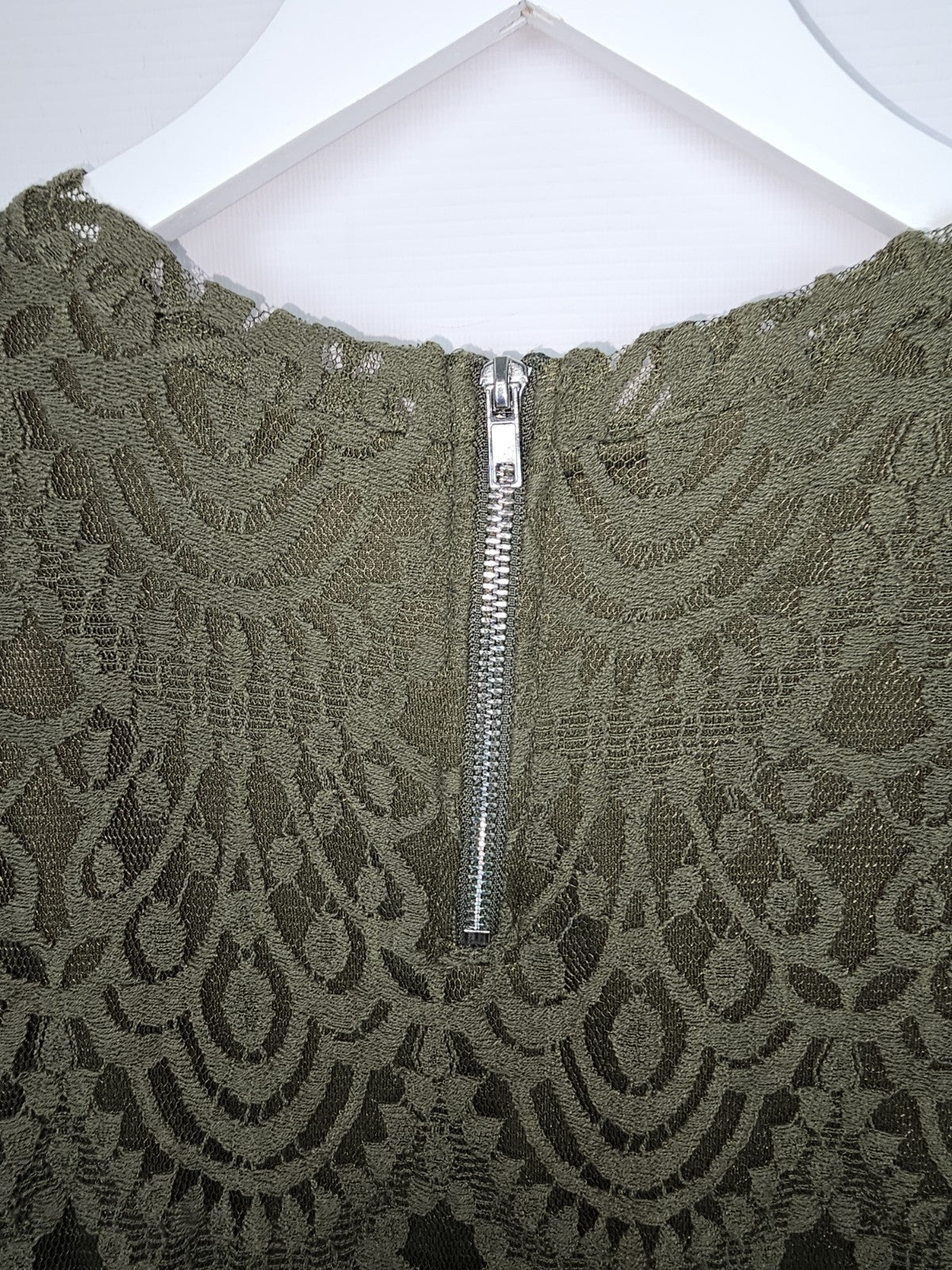 EK7083 Damen Kleid von H&M, Olivengrün,Gr.384