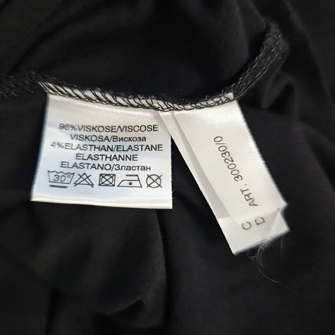 EK7446 Damen Langarmshirt von CPM, schwarz, Gr.M3