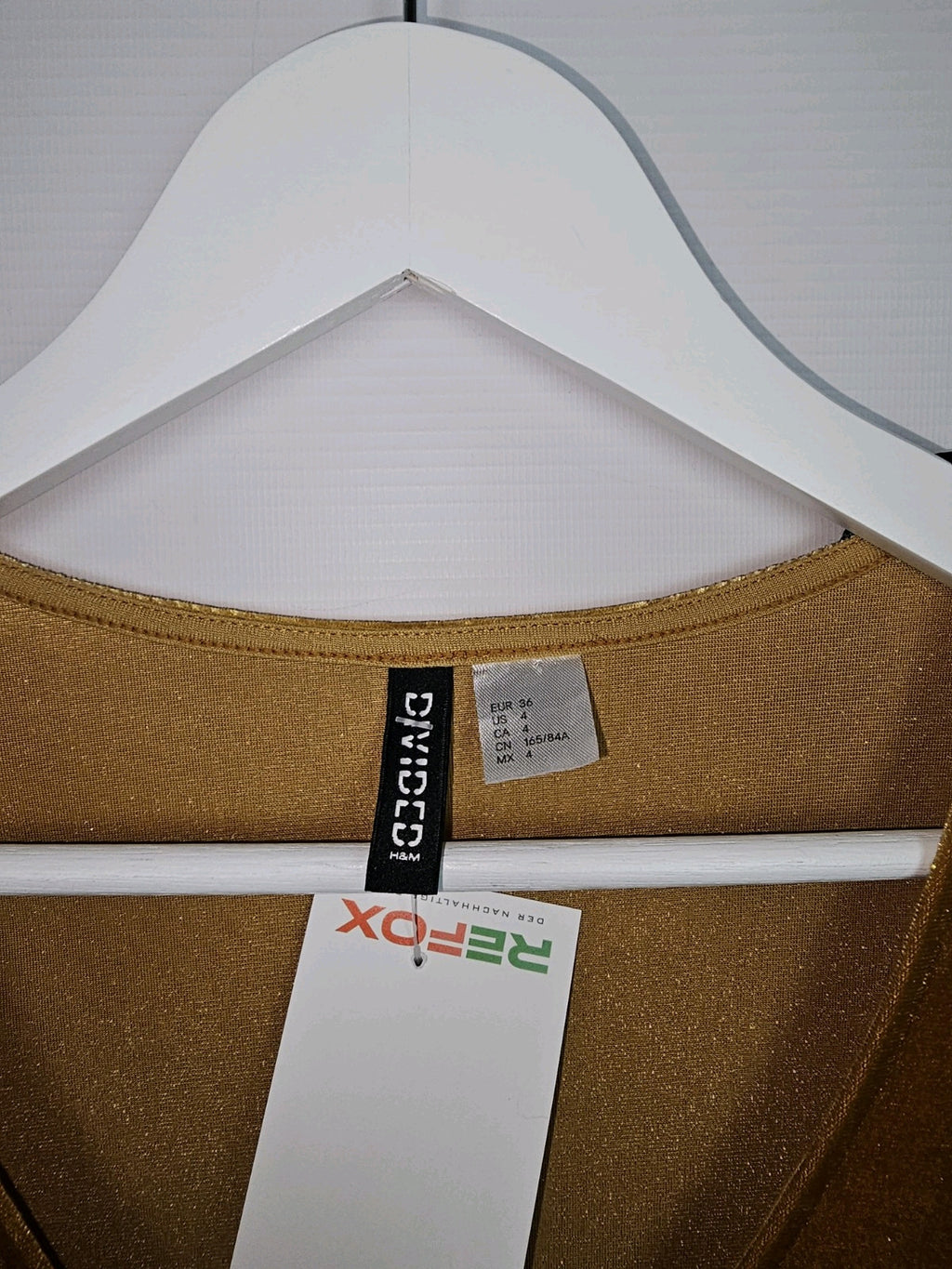 EK7084 Damen Kleid von H&M, Gelb, Gr.362