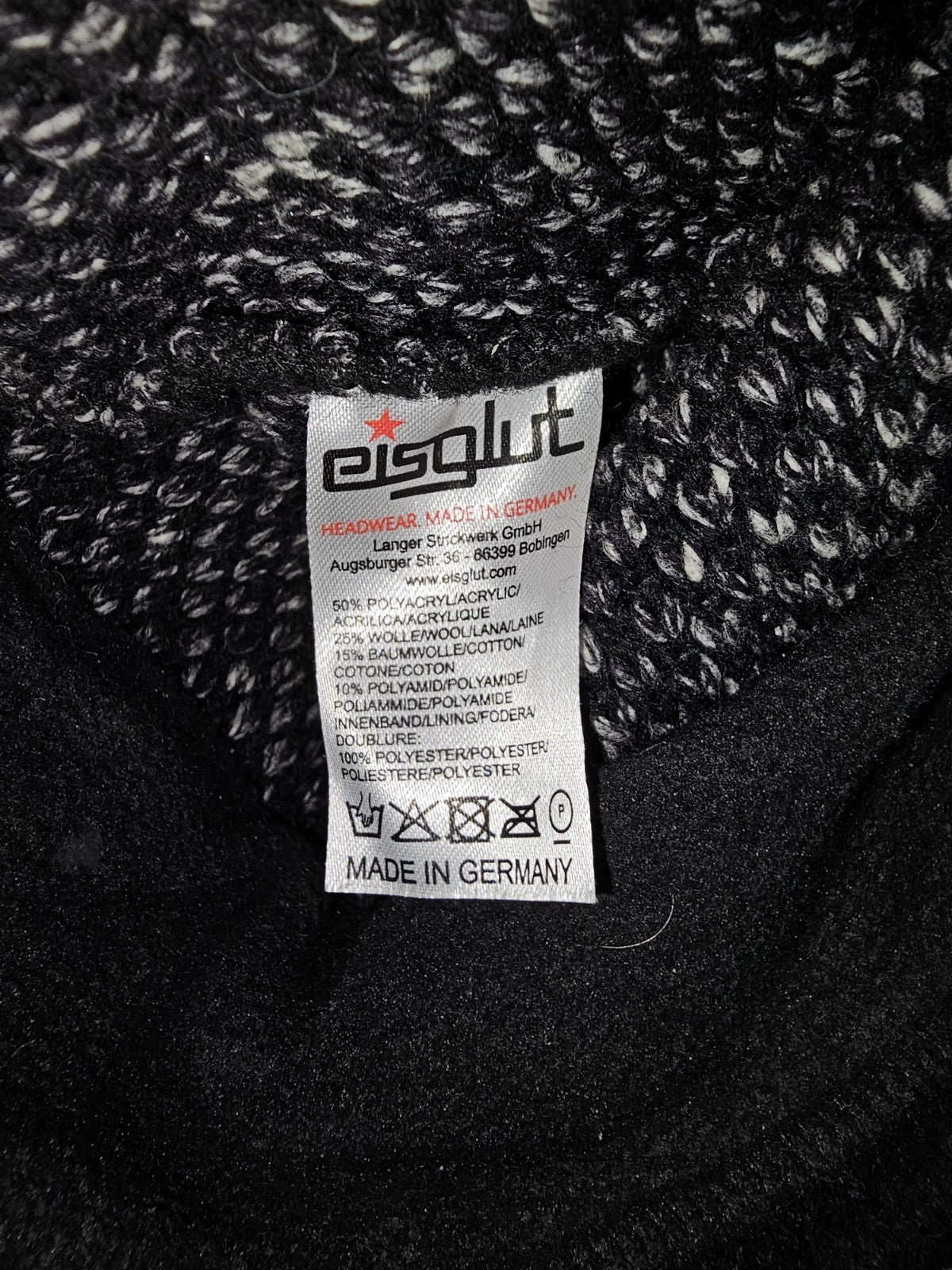 EK7557 Damen Mütze von Eisglut, schwarz, Gr. One Size2