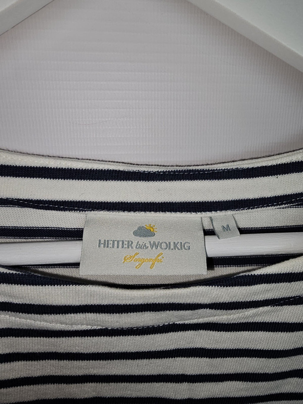 EK7180 Damen Sweatshirt von Heiter bis Wolkig, Blau/weiß, Gr.M2