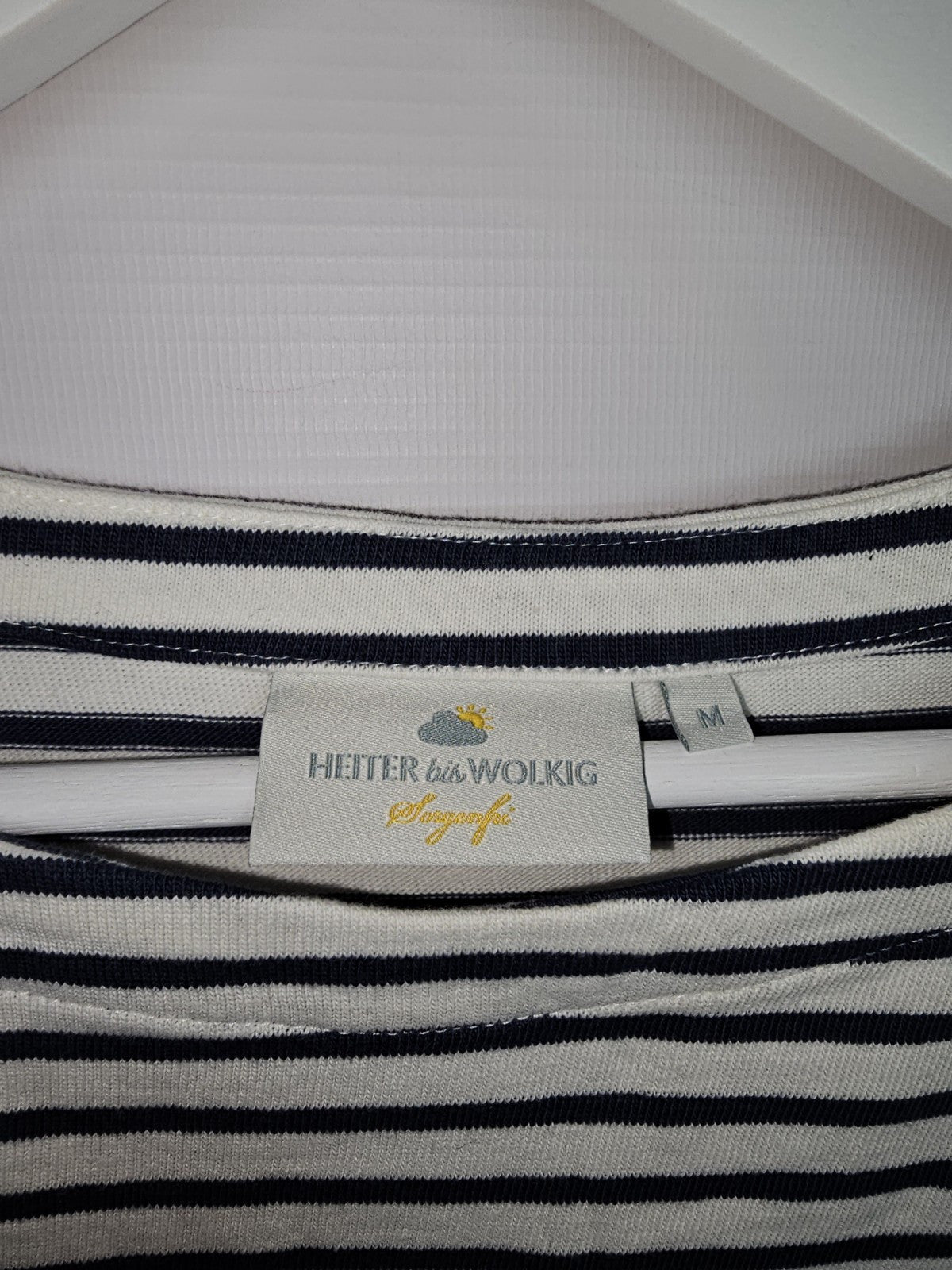EK7180 Damen Sweatshirt von Heiter bis Wolkig, Blau/weiß, Gr.M2